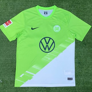 เสื้อกีฬาแขนสั้น ลายทีมชาติฟุตบอล Wolfsburg 23-24 ชุดเหย้า แห้งเร็ว ไซซ์ S-XXL สําหรับผู้ชาย