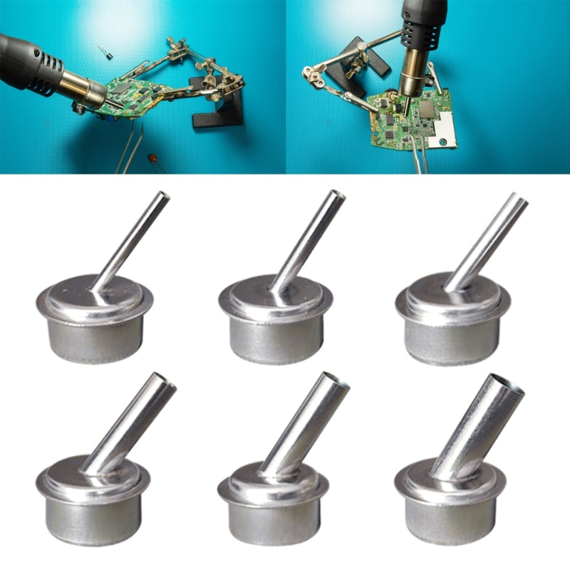 EV ชุดเปลี่ยนหัวฉีดความร้อนสําหรับ Quick 861DW 861X Rework Station - 6 ชิ้น