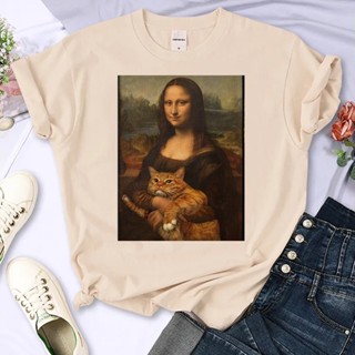 เสื้อยืด พิมพ์ลายอนิเมะ Mona Lisa Y2K สไตล์ญี่ปุ่น สําหรับผู้หญิง