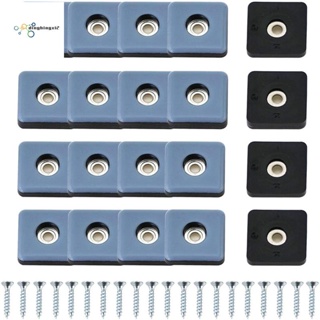 ตัวเลื่อนเฟอร์นิเจอร์ ทรงสี่เหลี่ยม พร้อมสกรู 25 มม. สําหรับพรม PTF เฟอร์นิเจอร์ 20 ชิ้น