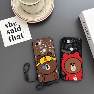 เคสโทรศัพท์มือถือ กันกระแทก ลายการ์ตูนหมีบราวน์ สําหรับ Google Pixel 3A 3 Lite 3XL