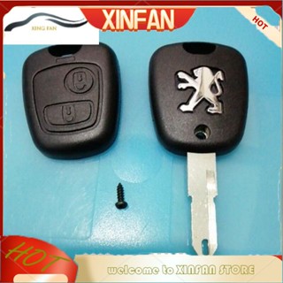 Xinfan Peugeot 206 เคสกุญแจรีโมทรถยนต์ แบบเปลี่ยน