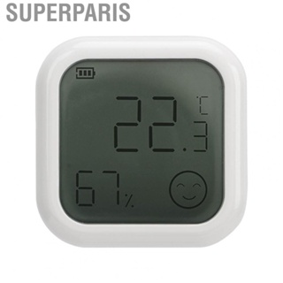 Superparis Hygrometer Temperature Humidity Meter Digital Display DC 2.4V‑3.3V 0% To 99%RH for Office