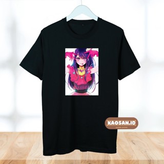 ป่าเสื้อยืดแขนสั้น พิมพ์ลายอนิเมะ OSHI NO KO Ai Hoshino V3(S-5XL)