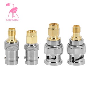 ชุดอะแดปเตอร์แปลงทดสอบ BNC เป็น SMA Type Male Female RF จํานวน 4 ชิ้น