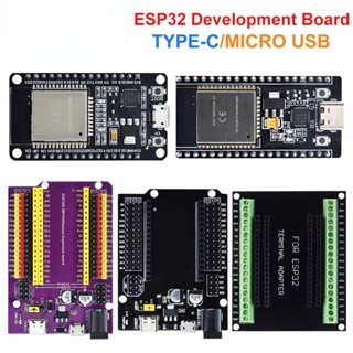 บอร์ดทดลอง ESP32 TYPE-C MICRO USB CP2102 WiFi และบลูทูธ Dual Core ESP32-DevKitC-32 ESP-WROOM-32 38PINS