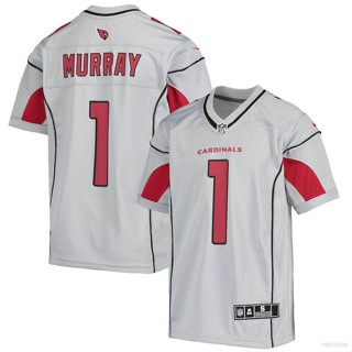 เสื้อกีฬาแขนสั้น ลายทีมชาติฟุตบอล Arizona Cardinals Jersey Kyler Murray HQ1 NFL สีเงิน พลัสไซซ์ QH1