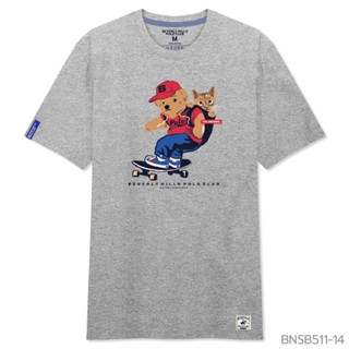 Beverly Hills Polo Club เสื้อยืดคอกลมแขนสั้น Buddy Bear รุ่น S-5XL