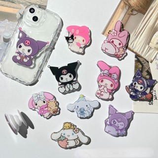 แหวนติดโทรศัพท์มือถือ ลายการ์ตูนอนิเมะ Kuromi Sanrio สําหรับ Iphone