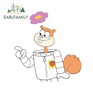 Earlfamily สติกเกอร์ ลายกราฟฟิตี้ 13 ซม. x 12.7 ซม. สําหรับตกแต่งกระจกรถยนต์