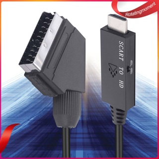 ❤ Rotatingmoment อะแดปเตอร์แปลงสวิตช์ เป็น HDMI 1080P DC 5V Micro USB ยาว 1 เมตร