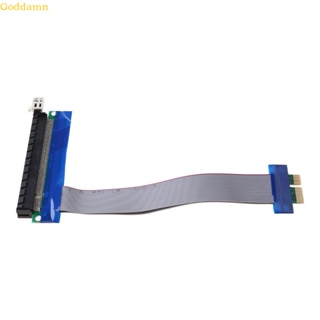 Godd สายเคเบิล PCIe PCI ยืดหยุ่น สําหรับ Express 1x เป็น 16x Extender Riser FFC PCI-E 1x-1