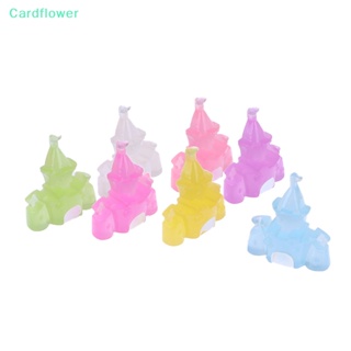 &lt;Cardflower&gt; ฟิกเกอร์เรซิ่น รูปปราสาท ขนาดเล็ก สําหรับตกแต่งสมุดภาพ DIY 2 ชิ้น