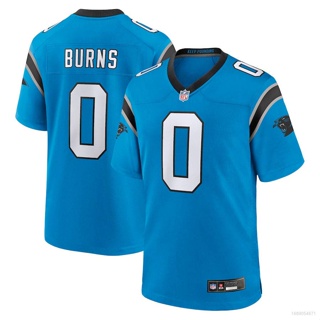 ใหม่ NFL เสื้อกีฬาแขนสั้น ลายทีมชาติฟุตบอล Carolina Panthers Brian Burns No.0