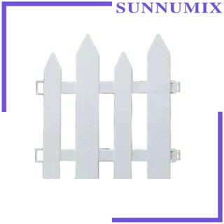 [Sunnimix] รั้วขอบรั้ว สีขาว ถอดออกได้ สําหรับตกแต่งสวน กลางแจ้ง 5 ชิ้น