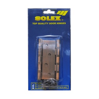 good.tools-SOLEX บานพับเหล็ก 4324 NO.3 AC 4  สีทองแดงรมดำ (แพ็ค 3) ถูกจริงไม่จกตา