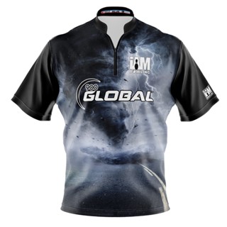 เสื้อโปโล 3D พิมพ์ลายโบว์ลิ่ง 900 Global DS 1538-9G