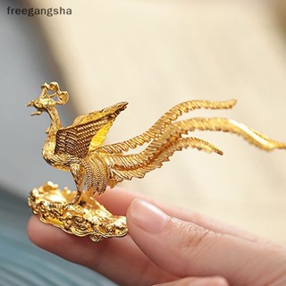 [FREG] Lucky Spread Wings And Step On The Clouds Phoenix Incense Burner Figurine Ornament Home Decoration Good Luck Phoenix Nird Statue FDH