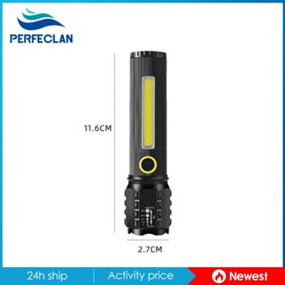 [Perfeclan] ไฟฉาย LED ขนาดเล็ก สว่างมาก ชาร์จ USB สําหรับรถยนต์ โรงรถ ฉุกเฉิน สวน