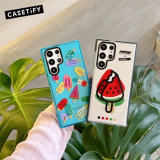 เคสโทรศัพท์มือถือแบบใส ลาย Ice Lolly CASETiFY สําหรับ Samsung Galaxy S20 S21 S22 S23 Ultra S20+ S21+ S22+ S23 Plus