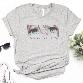 เสื้อยืด พิมพ์ลายมังงะ Violet Evergarden Y2K แฟชั่นฤดูร้อน สไตล์ญี่ปุ่น ฮาราจูกุ สําหรับผู้หญิง