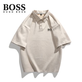 เสื้อโปโล BOSS แฟชั่นคู่รัก สําหรับผู้ชาย และผู้หญิง