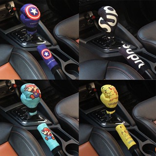 Car Boxing Shift Knob Cover Handbrake Sleeve Cartoon Gear Protective Cover Hand Automatic Gear Shift Lever Cover Interior Decorations WxRv