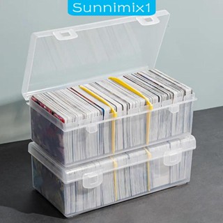 [Sunnimix1] กล่องเก็บการ์ดเบสบอล แบบใส สําหรับเก็บสะสม