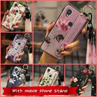 Dirt-resistant Silicone Phone Case For Kyocera Digno SX3/KYG02 cute Wrist Strap Soft Case Wristband protective Fashion Design