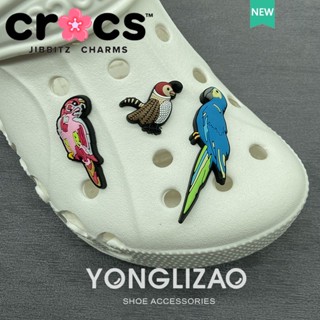 Jibbitz crocs charms หัวเข็มขัดรองเท้า อุปกรณ์เสริมรองเท้านกแก้ว ซีรีส์สนุก การ์ตูนสัตว์ตกแต่งหัวเข็มขัด