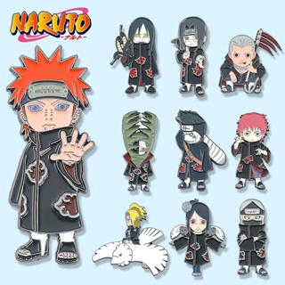 เข็มกลัดโลหะ ลายการ์ตูนอนิเมะนารูโตะ Didara Uchiha Itachi Ghost Shark Scorpion สไตล์ญี่ปุ่น สําหรับตกแต่ง