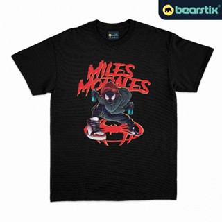  พิมพ์ลาย เสื้อยืด พิมพ์ลายสไปเดอร์แมน มาร์เวล ชินโซ - Miles Morales