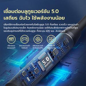 Lenovo QE03 TWS Sport Wireless Bluetooth Stereo 5.0 หูฟังบลูทูธไร้สาย ออกกำลังกาย สายคล้องคอยืดหยุ่น กันน้ำกันเหงื่อ