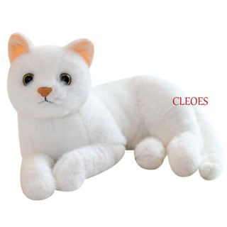 Cleoes หมอนตุ๊กตาแมวจําลอง แบบนิ่ม ของขวัญวันเกิด สําหรับตกแต่งบ้าน