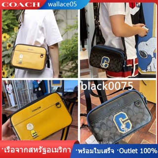 X Peanuts Graham Crossbody C4026 C4027 กระเป๋าผู้ชาย COAC H กระเป๋าสะพายข้าง