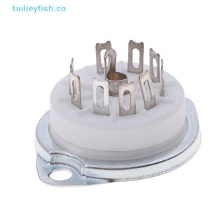 Tuilieyfish ซ็อกเก็ตท่อเซรามิค 9pin สําหรับ EL84 ECC82 6922 12AX7 co 1 ชิ้น