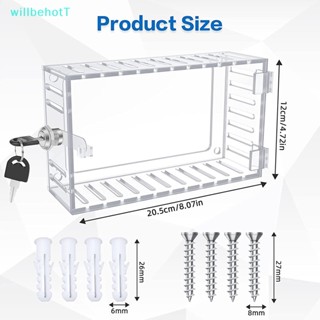[WillbehotT] กล่องล็อคเทอร์โมสตัท พร้อมกุญแจ ใส ขนาดใหญ่ สําหรับเทอร์โมสตัทติดผนัง [ใหม่]