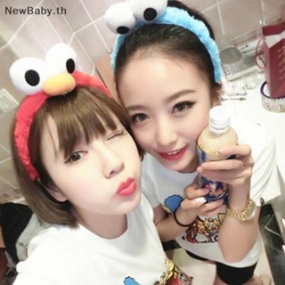 Newbaby ที่คาดศีรษะ ผ้ากํามะหยี่ขนนิ่ม ลายการ์ตูน Sesame Street น่ารัก สําหรับเด็ก