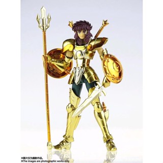 พร้อมส่ง โมเดลฟิกเกอร์ อนิเมะ Libra Dohko&amp;Purple Dragon Head ทอง 24K Saint Seiya Myth EX ของเล่นสําหรับเด็ก