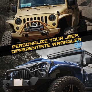 ชุดฝาครอบล็อคฝากระโปรงหน้ารถยนต์ สําหรับ Jeep Wrangler 2 ชิ้น [Missece.th]