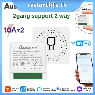 Tuya โมดูลสวิตช์อัจฉริยะ WiFi 1 2 3 4 gang พร้อมระบบควบคุมแบบ Dual Way Smart Life Smart home Work with Alexa Google home Yandex Alice