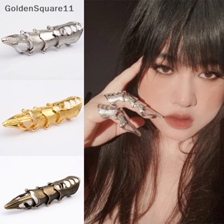 Goldensquare แหวนข้อต่อยาว สไตล์พังก์เรโทร สําหรับผู้ชาย และผู้หญิง