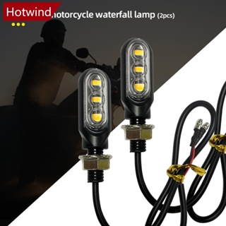 Hotwind หลอดไฟเลี้ยว Led 3 ดวง 12V ขนาดเล็ก สีเหลืองอําพัน สําหรับรถจักรยานยนต์ J8Z4 2 ชิ้น