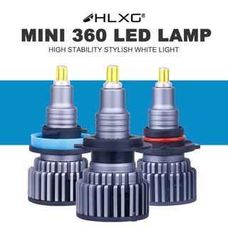 【สว่างมาก】หลอดไฟตัดหมอก Hlxg H11 H7 LED 360 ดวง สําหรับรถยนต์ 20000LM H8 H9 9012 HIR2 9005 HB3 HB4 9006 6000k