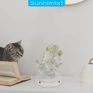 [Sunnimix1] รูปปั้นพระเจ้าช้าง แบบใส สําหรับตกแต่งบ้าน บาร์ ตู้