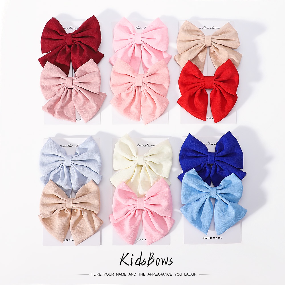 1 ชิ้น 4.3 นิ้ว โบว์สีพื้น กิ๊บติดผม สําหรับเด็ก เด็กผู้หญิง แฮนด์เมด หวาน สีลูกกวาด เครื่องประดับผม ที่คาดผม