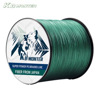 Kbmonter สายเชือกถัก PE 500 ม. 4 เส้น ทนต่อการกัดกร่อน สําหรับตกปลา