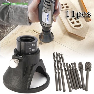 Newsandlichao Dremel ชุดดอกสว่านเราเตอร์ HSS ไกด์คัตเตอร์โรตารี่ หลายชิ้น