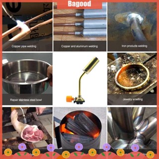 ♪Bagood♪In Stock  Butane Burner Welding Gas Torch Flame Flamethrower Outdoor Camping BBQ Portable Soldering Heat Welding Equipment