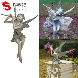 Tobie รูปปั้นเรซิ่น รูปไดโนเสาร์น่ารัก กันน้ํา สําหรับตกแต่งบ้าน